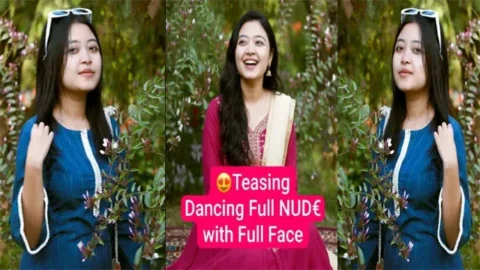 Beautiful Tiktoker Viral Video Teasing Dancing Full Nude with Full Face