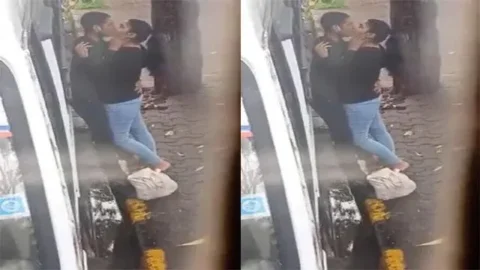 Tamil Lover Outdoor Kissing Captured Secretly Video