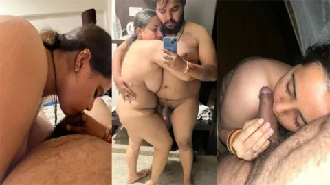 Newly Married Wife Showing Spread Husband Dick