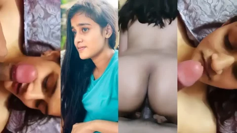Desi Girlfriend Sloppy Blowjob and Tight Pussy Fucked in Hindi Audio MMS hot sex