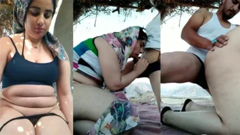 Hijabi Milf Hot Giving Blowjob Outdoor Riding Fucking Hard In Dogy Style