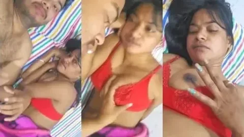 MMS of Desi Girlfriend Rough Fucking and Hard Boob Pressing hot sex