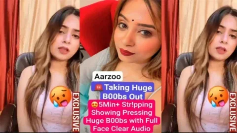 Famous Insta Model Aarzoo New Latest 5Min Premium Live