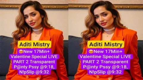 Aditi Mistry New 17Min Valentine Special Live Part 2 Mms