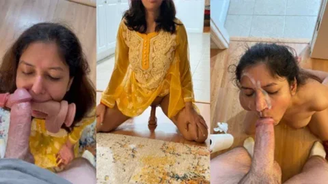 Desi Bhabhi Viral Huge Dick Face Dildo Creampie