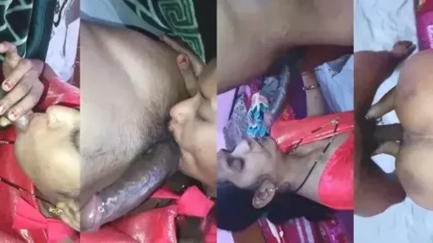 Cheating Desi Wife Sucks Cock and Gets Fucked Hard in Red Lingerie hot sex