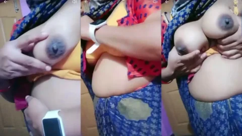 Busty Indian Milf Neighbor s Huge Tits Pop Out Of Blouse hot sex