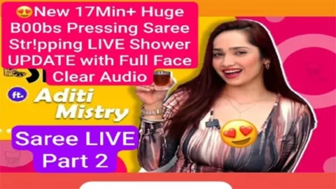 Aditi Mistry New 17Min Saree Shower Live update Part 2 with Full Face Clear Audio