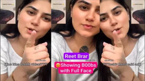 Reet Brar Famous Punjabi Latest Trending Viral Showing Boobs