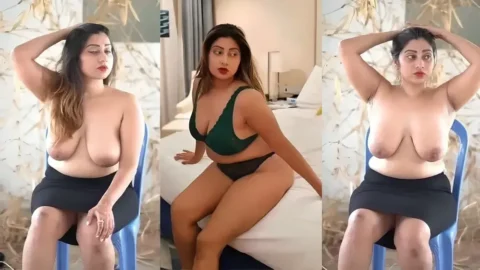 BTS of Desi Model Fariha Priyam Going Topless and Showing Her Huge Boobs hot sex