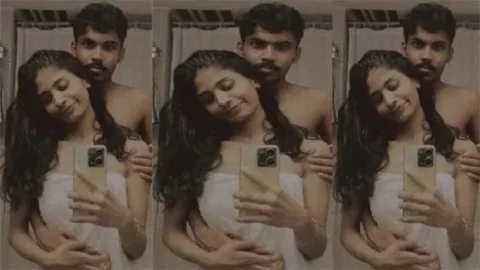Mallu Young Couple Enjoying Video