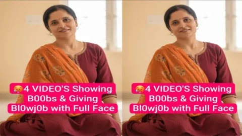 Desi Wife Affair with Neighbour Viral Showing Boobs Giving Blowjob with Full Face