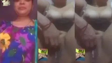 Desi Bhabhi Nude Squeezing Her Giant Tits Fingering Wet Hairy Pussy hot sex