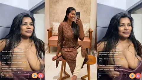 Mallu Reshma Rechu First Ever Nip Slip Video HD