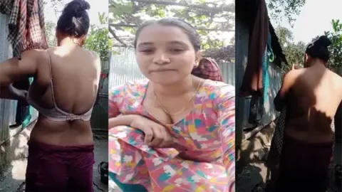 Hot Figure Sexy Village Bhabhi Bathing Viral Porn Video