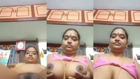 Tamil MILF Nude Show Squeezing Her Giant Boobs and Pinching Hard Nipples hot sex