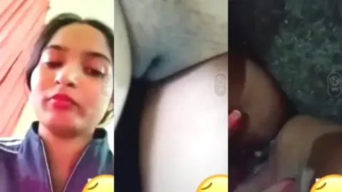 Desi Girlfriend Spreads Hairy Pussy Fingers Her Wet Chut hot sex