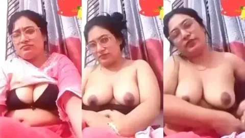 Desi Bhabhi Video Call Exposes Her Huge Jiggly Tits and Big Boobs hot sex