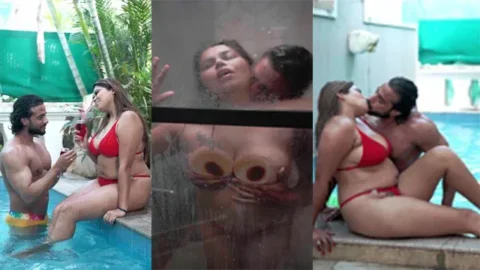 Preeti Puneet Enjoyed By Dude In The Pool Viral App Content Video
