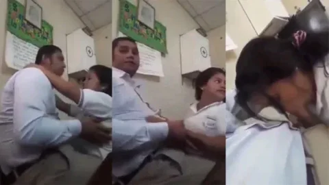College Principal and Girl Affair Giving Blowjob Video