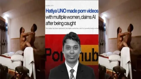 Bangladeshi UNO Officer caught on camera