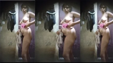 Tamil Teen Girl Bathing Secretly Captured
