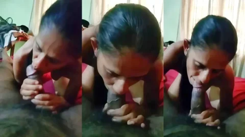 Desi MILF Bhabi Sloppy Blowjob Swallows Cum in MMS Scandal hot sex