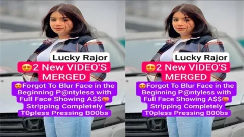 Lucky Rajor Oops Moment in Latest App Forgot to blur Face in Beginning Pantyless with Full Face