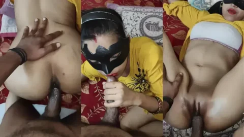 Desi Bhabhi MMS Oils Up Boyfriend s Cock for Rough Pussy Pounding hot sex