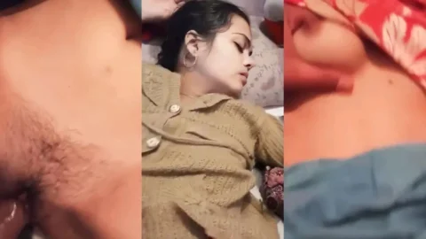 MMS of sleeping cousin s tight pussy getting fucked and cummed on hot sex