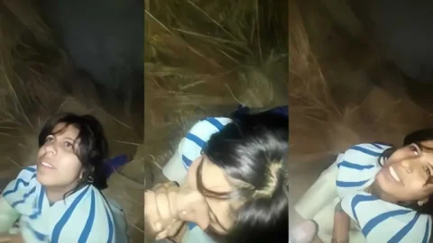 Desi Village Teen GF Kneeling For Sloppy Outdoor Blowjob Action hot sex