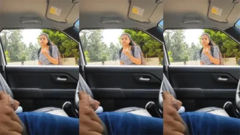 Daring Guy Flashing Sex In Girls While Asking Viral Porn Part 4