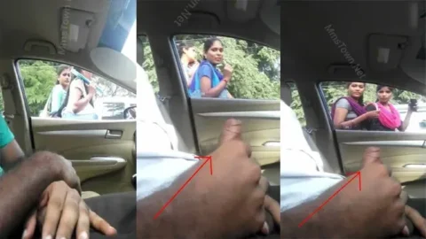 Daring Guy Flash Dick Infront Of College Girls Inside Car Viral Porn S2