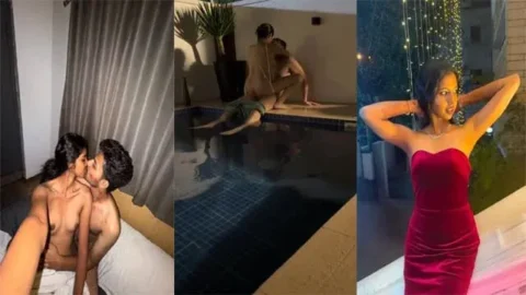 Rich Desi Lovers Poolside Chudai Viral MMS