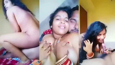 Desi Bhabhi Nude Riding Dick and Sloppy Blowjob Action hot sex
