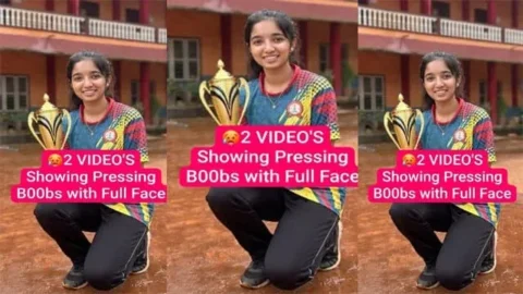 Champion Girl Latest Viral Showing Boobs Pressing Video