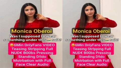 Monica Oberoi Famous Punjabi NRI Teasing Stripping Mstebation Video