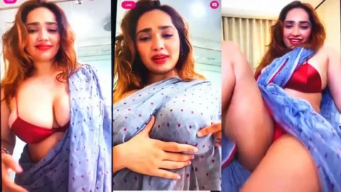 Aditi Mistry Nude Panty Slip Big Boobs Press In Blue Saree Live P03 hot sex