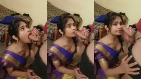 MMS of Desi Mallu Girlfriend Giving Blowjob and Swallowing Cum hot sex