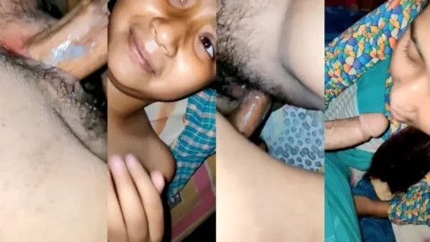 Desi GF Gives Sloppy Blowjob and Gets Creamy Pussy Fucked Hard hot sex