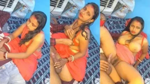 Desi Bhabhi Strokes Cock and Gets Her Wet Pussy Fucked Hard Part 3 hot sex