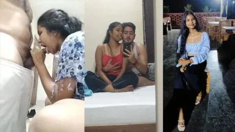 IT Girl Sucking Manager Cock Blowing in Hotel Room Fucking