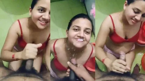 Sexy Cousin Desi Dick Blowing Cumshot On Mouth