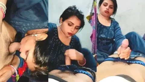 Home Video Of Desi Bhabhi Giving Devar A Wet Blowjob hot sex