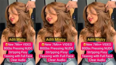 Aditi Mistry Naked Tease 7Min Bra Off Boobs Press