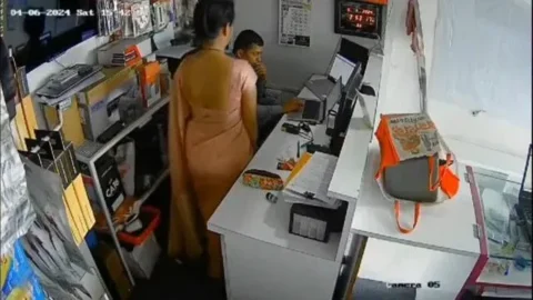 Indian Shop Manager Affair Multiple Wife CCTV Cam