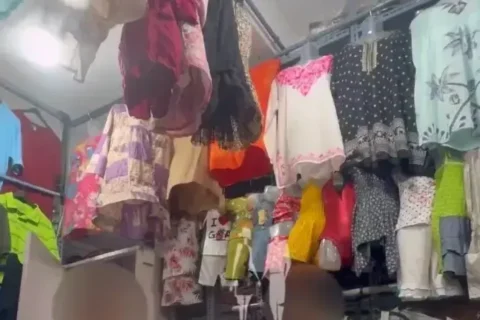 Hidden Lust On Shopping Dare Strips Topless Fitting Clothes Her Boobs Are On Full Display Sex Video