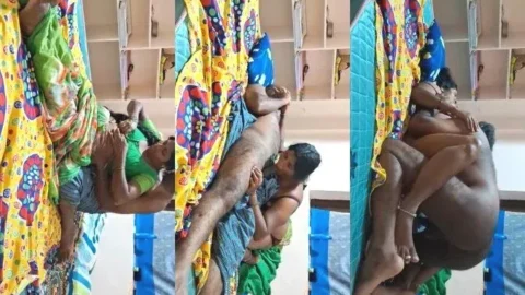 Leaked MMS of Horny Desi Aunty Giving Blowjob and Getting Fucked Hard