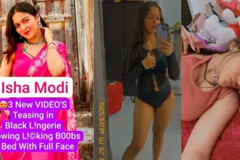 ISHA MODI Most Requested Insta Influencer Premium Video showing boobs in Pink outfit, Snapchat