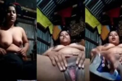 Unsatisfied Bhabhi masturbating her pussy on cam